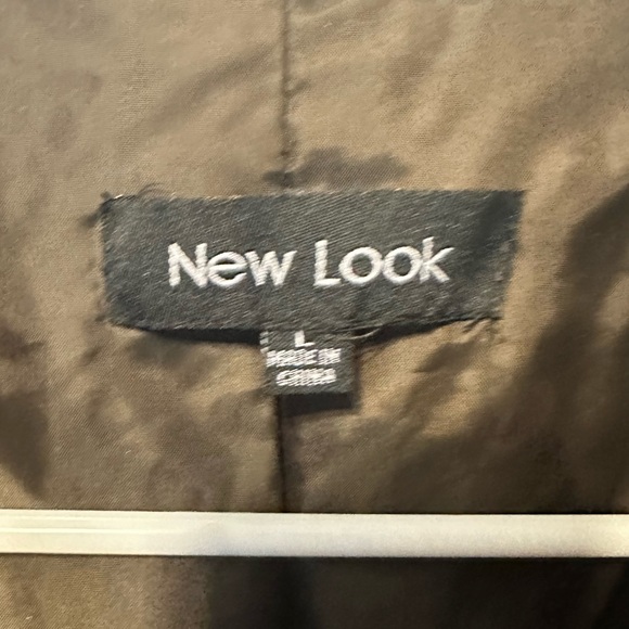 New Look Brown Vegan Leather Jacket Cropped - Picture 6 of 8